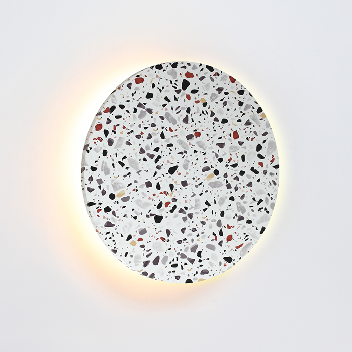 ACA Fotistiko Toixou-Orofis 'ECLIPSE' MDF/Metalliko Mosaϊko F40x3.8cm LED Thermo Lefko ZM1724LEDWT