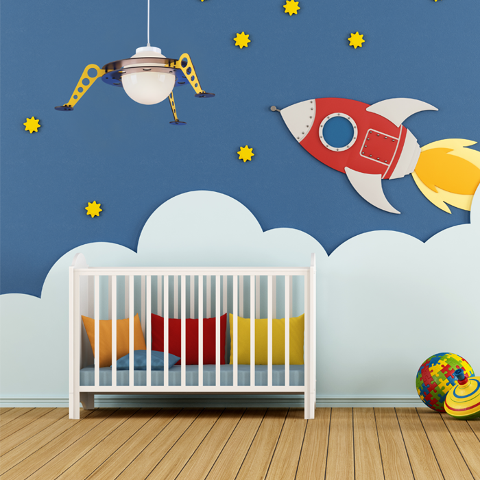 ACA Paidiko Fotistiko Orofis 'NASA' MDF Poluxromo F61x100cm E27 ZM681P61