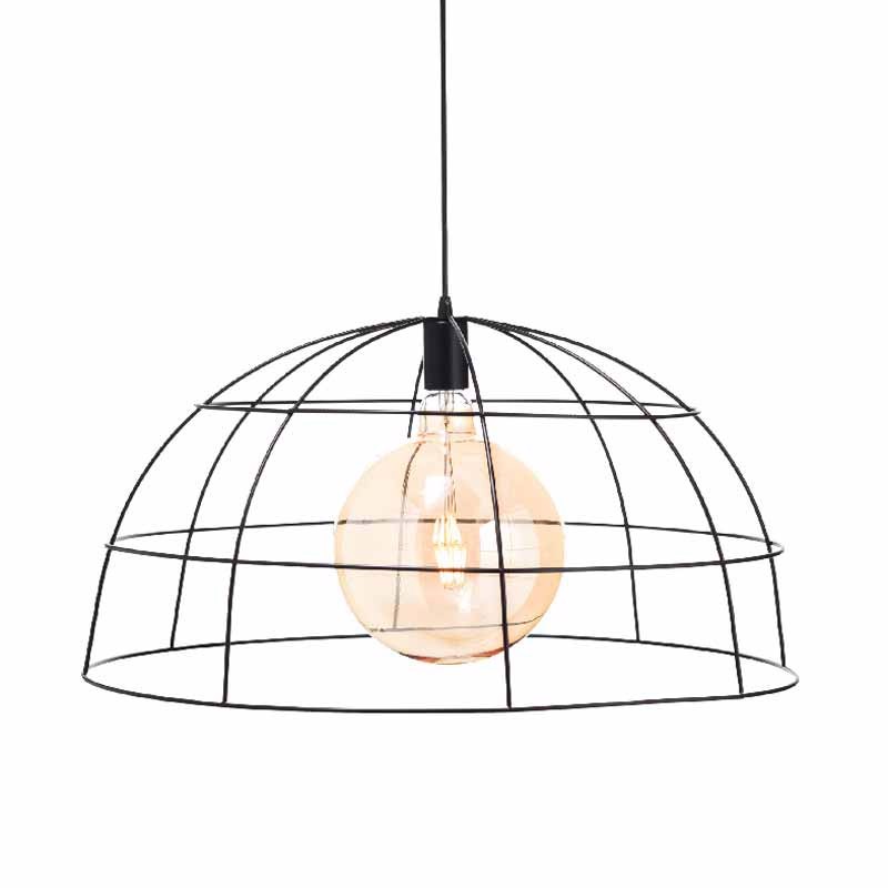 ACA Φωτιστικό Οροφής Μεταλλικό 'Prometheus' Μαύρο Ε27 6