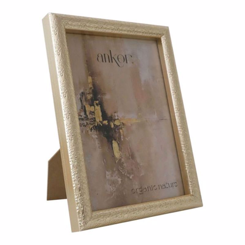 Ankor - ΣΗΜΑΝΤΙΚΟ: Σε περίπτωση διαφοράς τιμής από το κατάστημα ισχύει παντα και μόνο η τιμή του καταστήματος Ankor Κορνίζα Πλαστική 20x25cm Χρυσή με Σαγρέ Όψη (1152