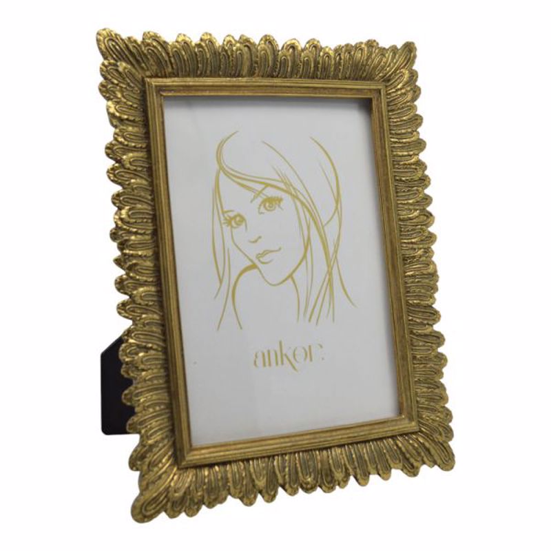 agiovlasitishome Διακοσμητικά τοίχου - ΣΗΜΑΝΤΙΚΟ: Σε περίπτωση διαφοράς τιμής από το κατάστημα ισχύει παντα και μόνο η τιμή του καταστήματος Ankor Κορνίζα Πολυεστερική 15x20cm Χρυσή με Ανάγλυφα Σχ