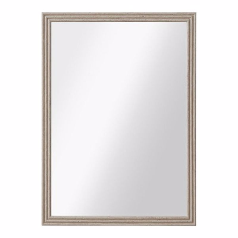 Ankor Καθρέπτης Τοίχου με Πλαστικό Πλαίσιο σε Μπεζ-Γκρι