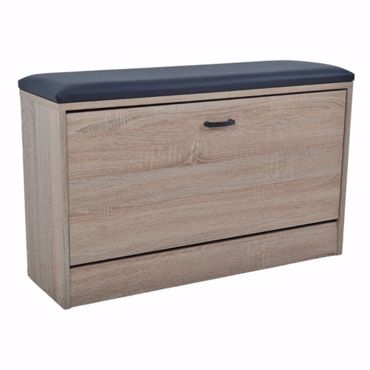 Ankor Παπουτσοθήκη-Σκαμπό Ξύλινη 80x24x49cm (834273)