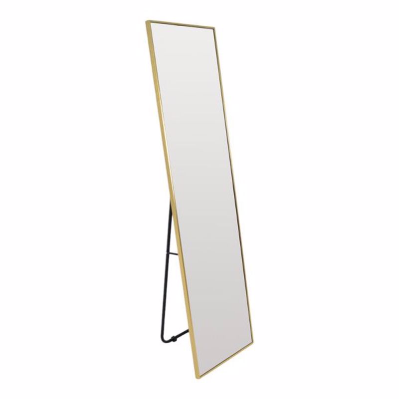 Ankor Καθρέπτης Δαπέδου/Τοίχου από Κράμα Αλουμινίου Χρυ