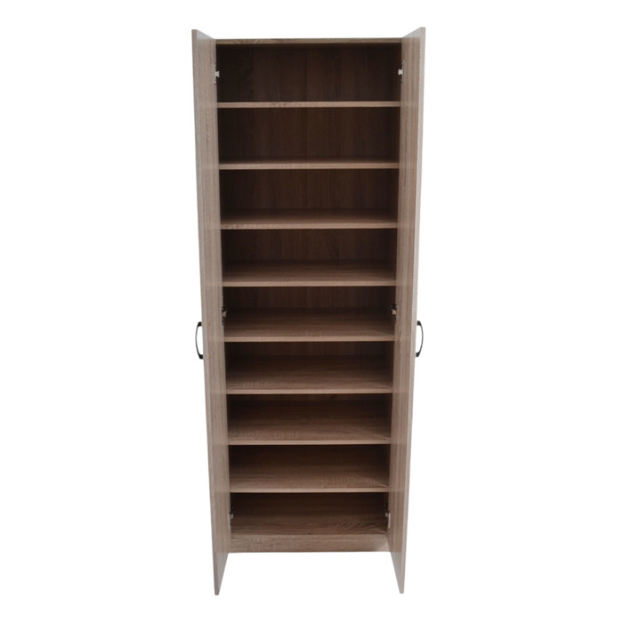 Ankor Papoutsothiki-Ntoulapa Xulini me Duo Portes kai Ennea Rafia Fusiki 60x35x173cm (845057)