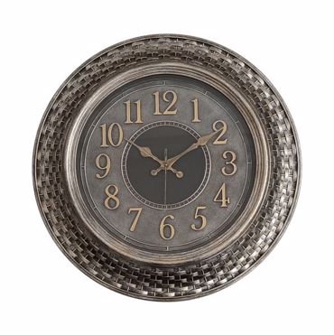 Ankor Ρολόι Τοίχου Πλαστικό Ασημί Vintage Φ45.7x4.8cm (848874)