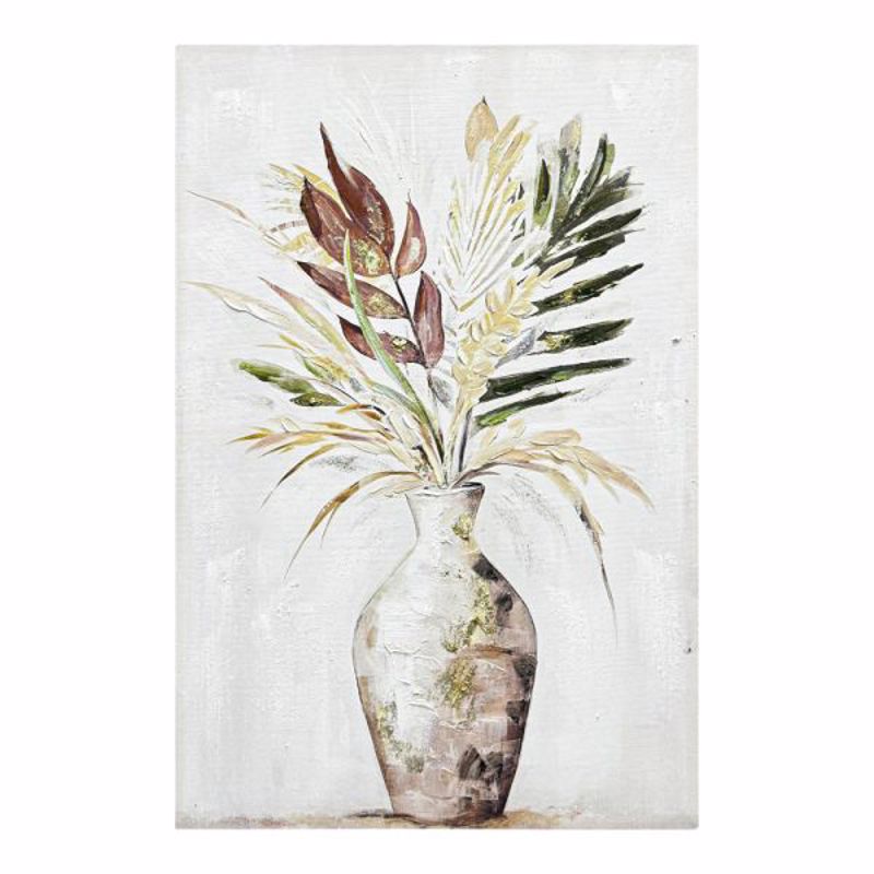 Ankor Πίνακας Ελαιογραφία σε Τυπωμένο Καμβά Βάζο με Λου