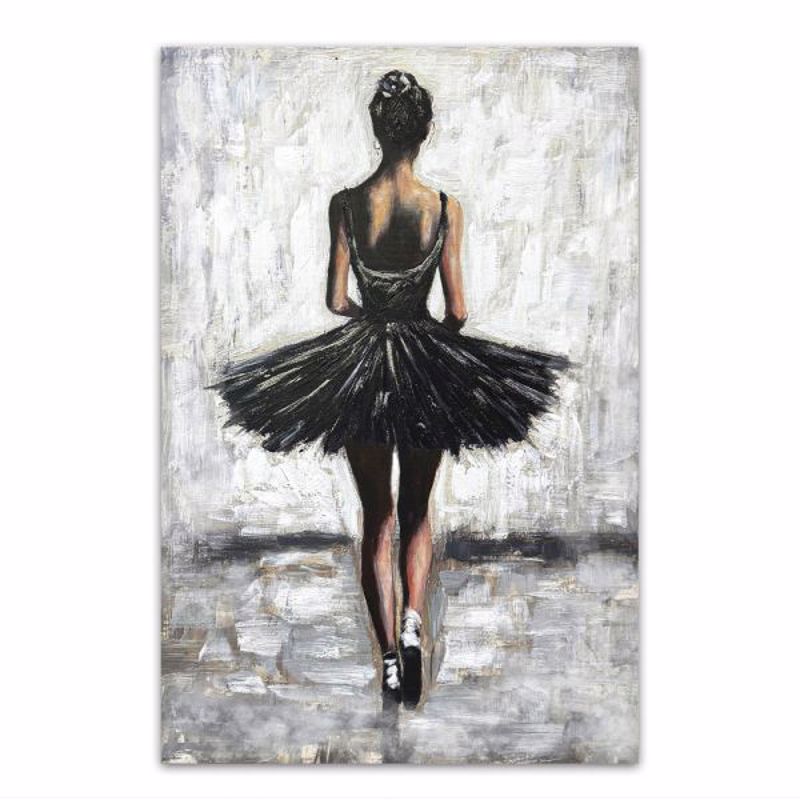 Ankor Πίνακας Ελαιογραφία σε Τυπωμένο Καμβά με Σχέδιο Μ