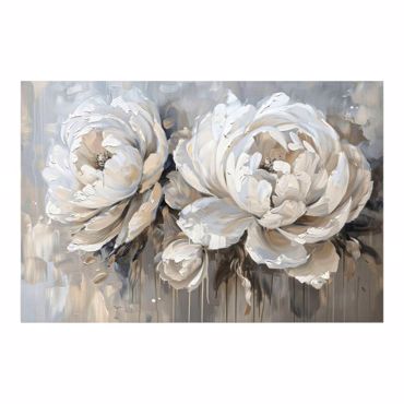 Ankor Πίνακας Ελαιογραφία σε Τυπωμένο Καμβά με Σχέδιο Λουλούδια 90x60cm (849307)