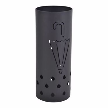 Ankor Ομπρελοθήκη Μεταλλική Μαύρη Ματ Φ20x50cm (850525)