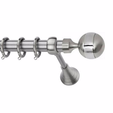 Κουρτινόξυλο φ25 inox spy.mpala riga