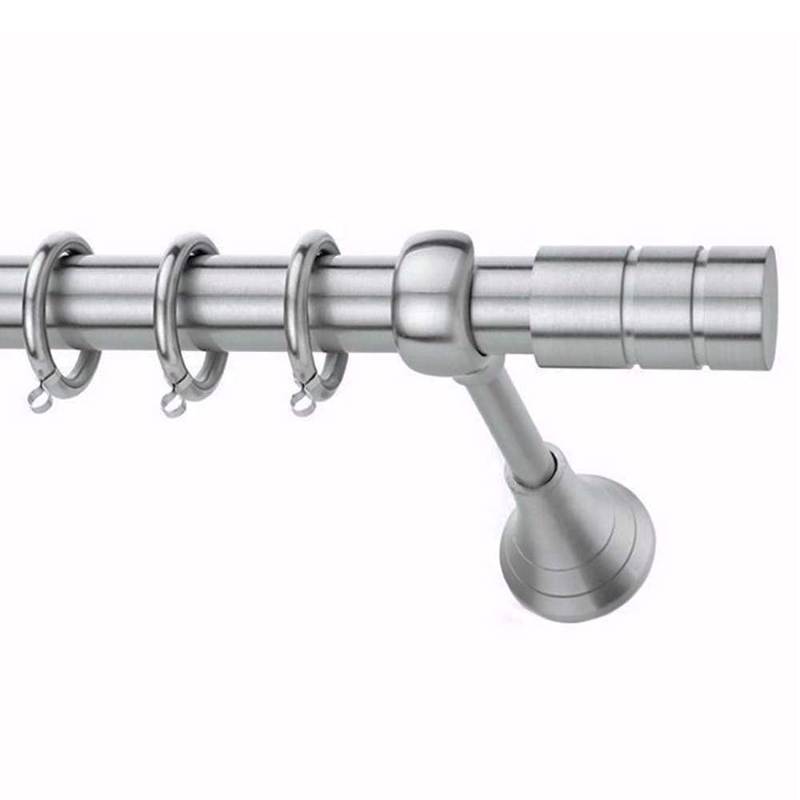 Agiovlasitishome - ΣΗΜΑΝΤΙΚΟ: Σε περίπτωση διαφοράς τιμής από το κατάστημα ισχύει παντα και μόνο η τιμή του καταστήματος Κουρτινόξυλο φ25 inox Ριγωτό