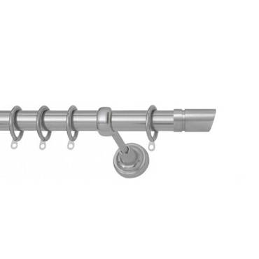 Κουρτινόξυλο F25 Inox Σύμη Νίκελ Σατινέ