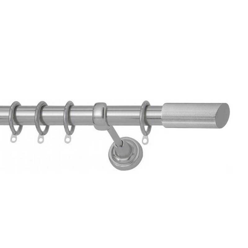 Agiovlasitishome - ΣΗΜΑΝΤΙΚΟ: Σε περίπτωση διαφοράς τιμής από το κατάστημα ισχύει παντα και μόνο η τιμή του καταστήματος Κουρτινόξυλο φ25 inox ράουλο διαγώνιο