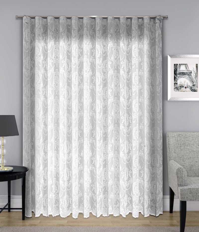 Ύφασμα Διάφανο Δαντελένιο 'Kassandra' με Κεντητό Σχέδιο