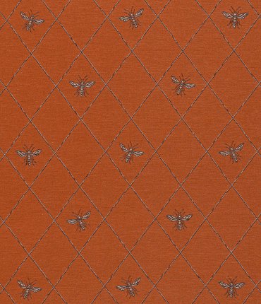 Ύφασμα Ζακάρ 'Bee' με Σχέδιο Μέλισσες σε Γεωμετρικό Μοτίβο διαθέσιμο σε 4 Αποχρώσεις