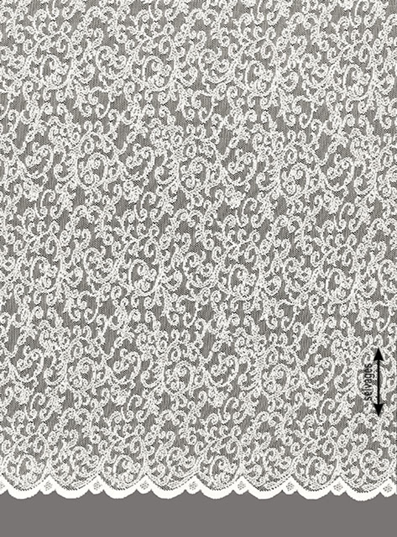 Ύφασμα Διάφανο Δαντελένιο 'Ornella' με Κεντητό Σχέδιο σ