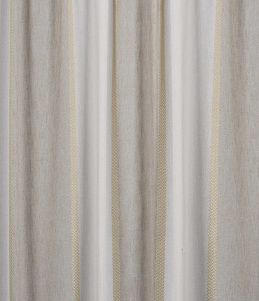 Ύφασμα Ημιδιάφανο 'Anafi' με Ριγέ Σχέδιο και Υφή Λινού σε 5 Αποχρώσεις