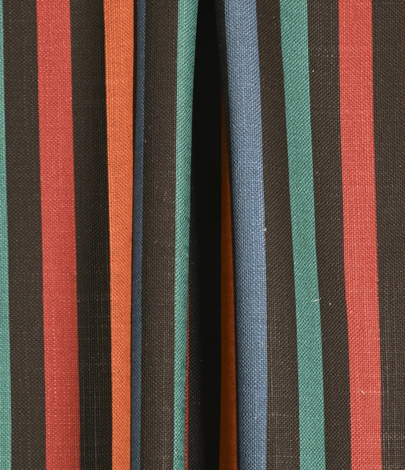 Ύφασμα Λινό 'Colori' με Ριγέ Πολύχρωμο Σχέδιο