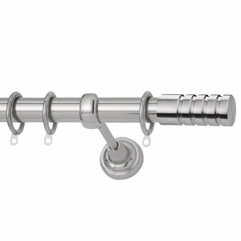 Agiovlasitishome - ΣΗΜΑΝΤΙΚΟ: Σε περίπτωση διαφοράς τιμής από το κατάστημα ισχύει παντα και μόνο η τιμή του καταστήματος Κουρτινόξυλο Φ25 Inox Κλειώ Νίκελ Σατινέ