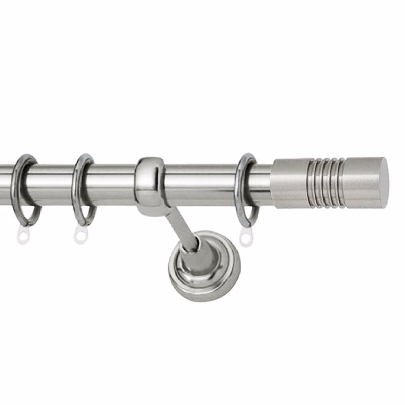 Agiovlasitishome - ΣΗΜΑΝΤΙΚΟ: Σε περίπτωση διαφοράς τιμής από το κατάστημα ισχύει παντα και μόνο η τιμή του καταστήματος Κουρτινόξυλο Φ25 Inox Debora Νίκελ Σατινέ