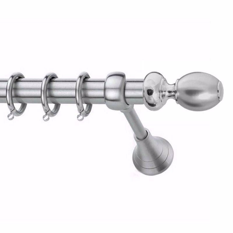 Κουρτινόξυλο Φ25 Inox spy.Egg