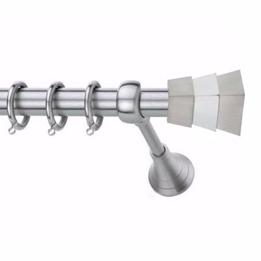 Κουρτινόξυλο Φ25 Inox spy.Piramida