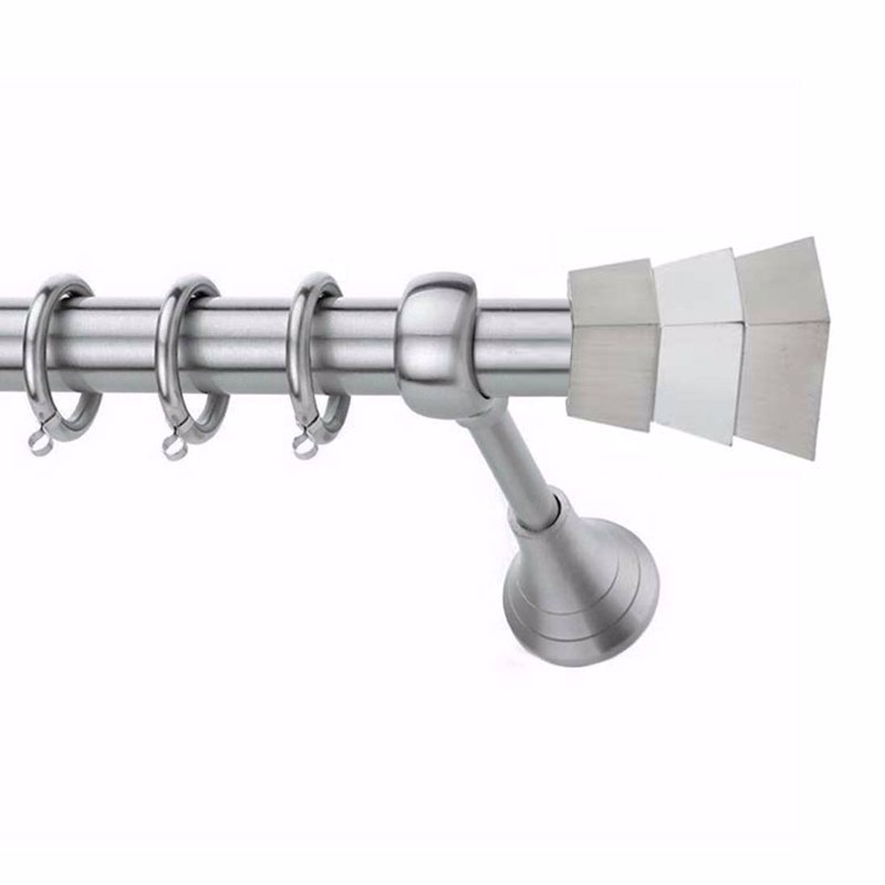 Κουρτινόξυλο Φ25 Inox spy.Piramida