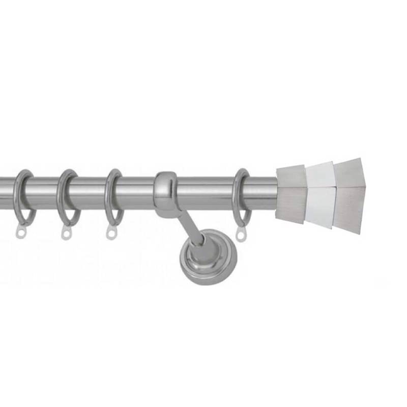 Κουρτινόξυλο Φ25 Inox spy.Piramida
