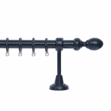 Import Hellas Κουρτινόξυλο Φ25 Μαύρο No6