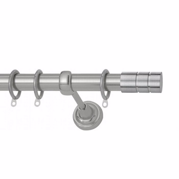 Kourtinoxulo F25 Inox Groove Nikel Satine