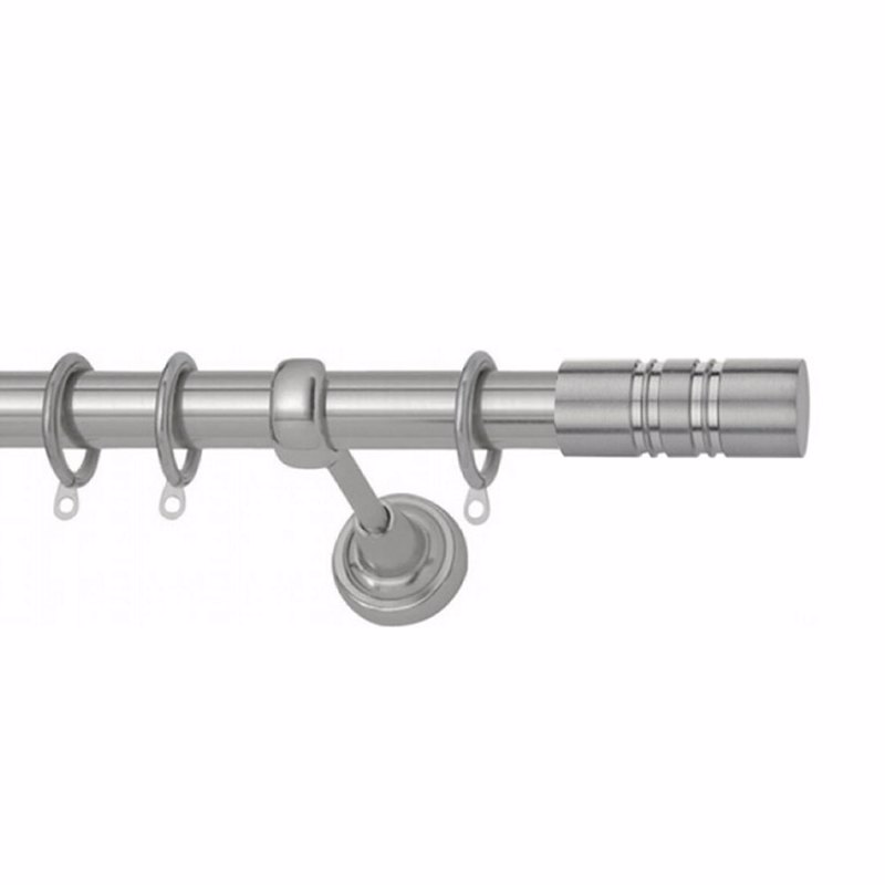 Κουρτινόξυλο Φ25 Inox Vienna Νίκελ Σατινέ