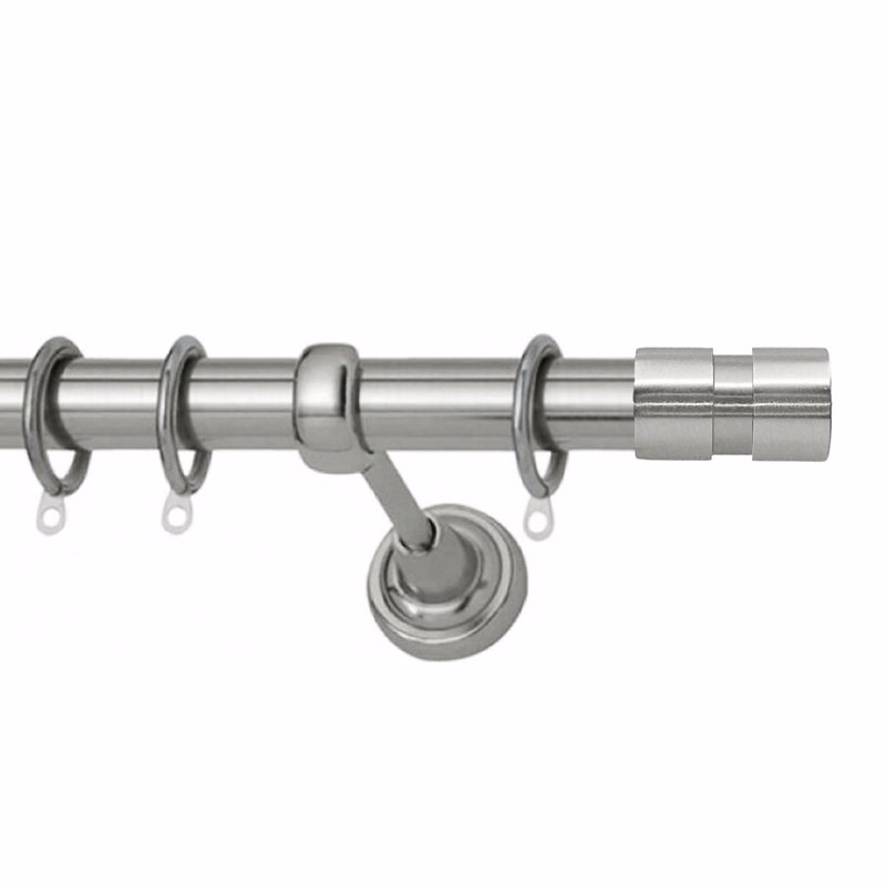 Κουρτινόξυλα agiovlasitishome - ΣΗΜΑΝΤΙΚΟ: Σε περίπτωση διαφοράς τιμής από το κατάστημα ισχύει παντα και μόνο η τιμή του καταστήματος Κουρτινόξυλο Φ25 Inox Verona Νίκελ Σατινέ