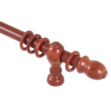 Κερασί ξύλινο Κλασσικό Φ35 κουρτινόξυλο 140cm