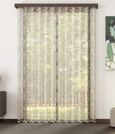 Ύφασμα Δαντέλα 'Alesandria' Διάφανο με Κεντητό Σχέδιο σε 5 Αποχρώσεις