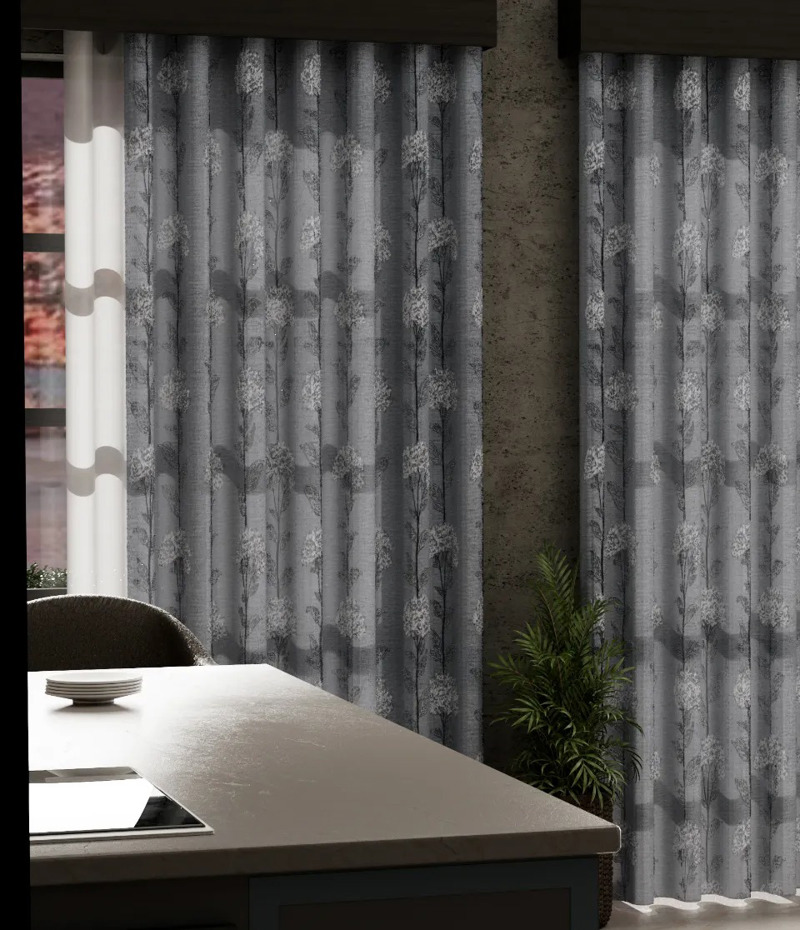 Ύφασμα Ζακάρ 'Amandier' με Σχέδιο Δέντρα διαθέσιμο σε 4