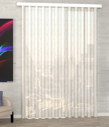 Ύφασμα 'Atelier' με Σχέδιο Βούλες διαθέσιμο σε 4 Αποχρώσεις