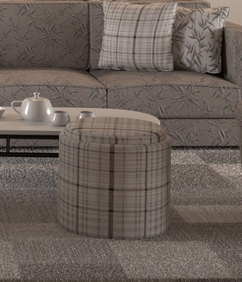 Ύφασμα Ζακάρ 'Cartier' με Καρώ Σχέδιο σε 4 Αποχρώσεις