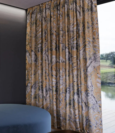 Ύφασμα Εμπριμέ Φλοράλ 'Azizal' με Βελούδινη Soft-Touch Υφή σε 3 Αποχρώσεις