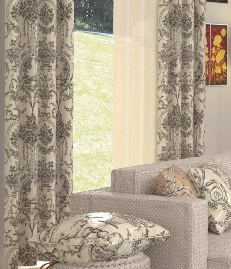 Ύφασμα με Κλασσικό Σχέδιο 'Beatrice' (140cm) σε 3 Αποχρ