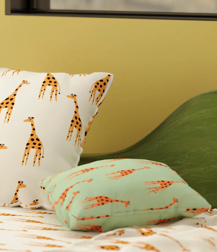 Ύφασμα 'Giraffe' με Σχέδιο Καμηλοπάρδαλη διαθέσιμο σε 2 Αποχρώσεις ufasma 'Giraffe' me Sxedio Kamilopardali diathesimo se 2 Apoxroseis