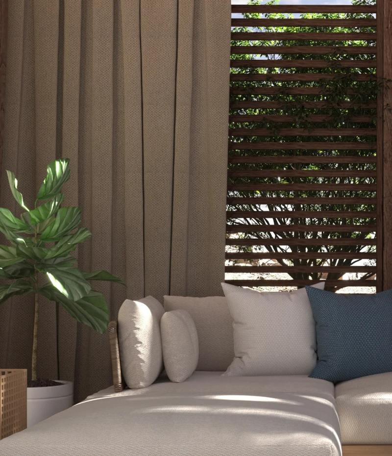 Ύφασμα Εξωτερικού Χώρου Μονόχρωμο 'Golf' (155cm) διαθέσ