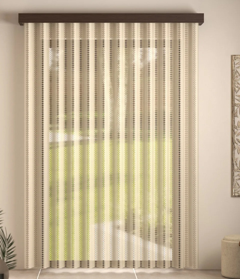 Ύφασμα Ημιδιάφανο 'Hip Hop' με Κεντητό Διάτρητο Μοτίβο 