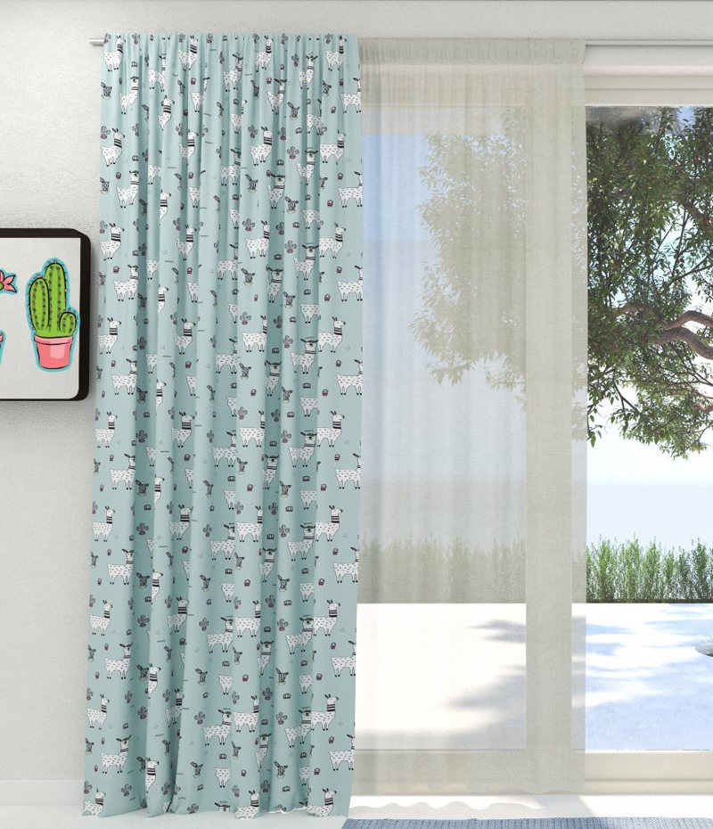 Agiovlasitis - ΣΗΜΑΝΤΙΚΟ: Σε περίπτωση διαφοράς τιμής από το κατάστημα ισχύει παντα και μόνο η τιμή του καταστήματος Ύφασμα 'Lama' με Σχέδιο Ζωάκι Λάμα διαθέσιμο σε 3 Αποχρ