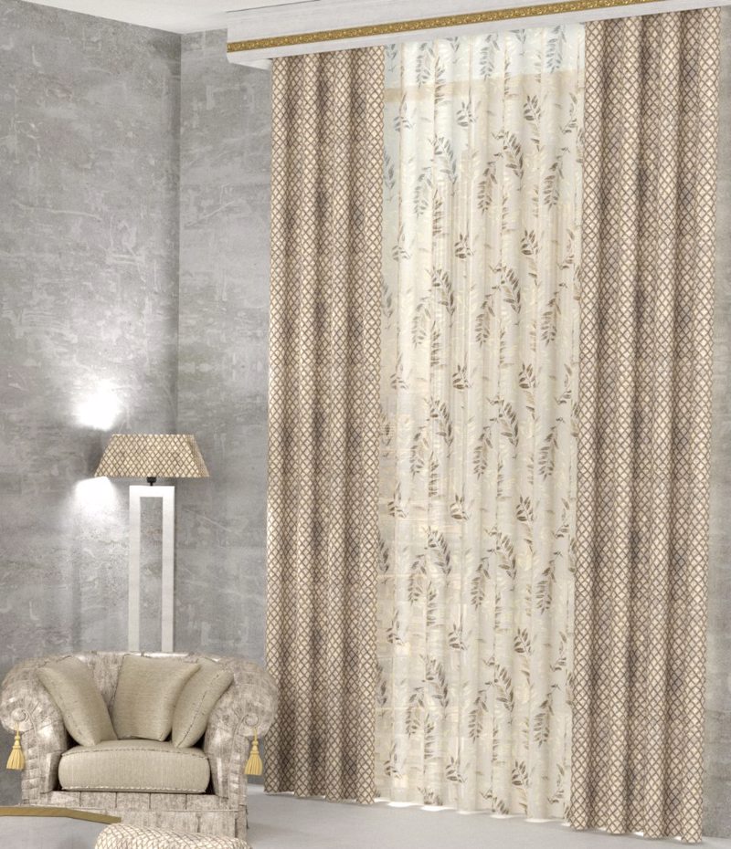 Ύφασμα με Γεωμετρικό Μοτίβο 'Macey' (140cm)