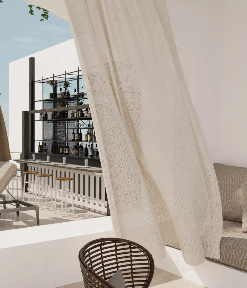 Ύφασμα Γάζα 'Marabu' διαθέσιμο σε 5 Αποχρώσεις