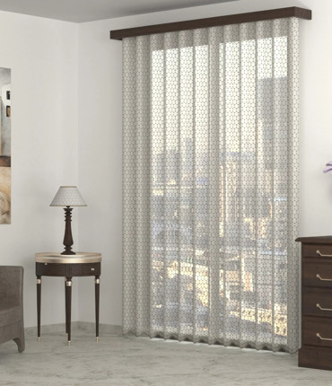 Ύφασμα Διάφανο Δαντελένιο 'Microscope' με Κεντητό Σχέδιο σε 5 Αποχρώσεις