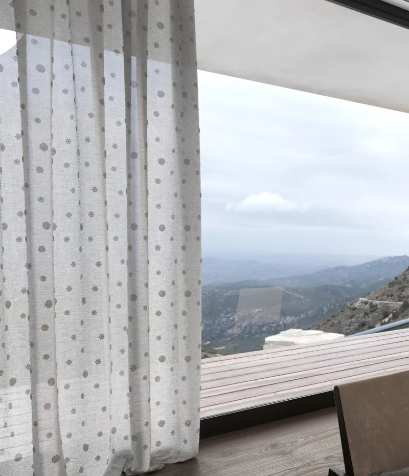 Ύφασμα Κεντητό με Ανάγλυφο Σχέδιο 'Polytimo' διαθέσιμο 