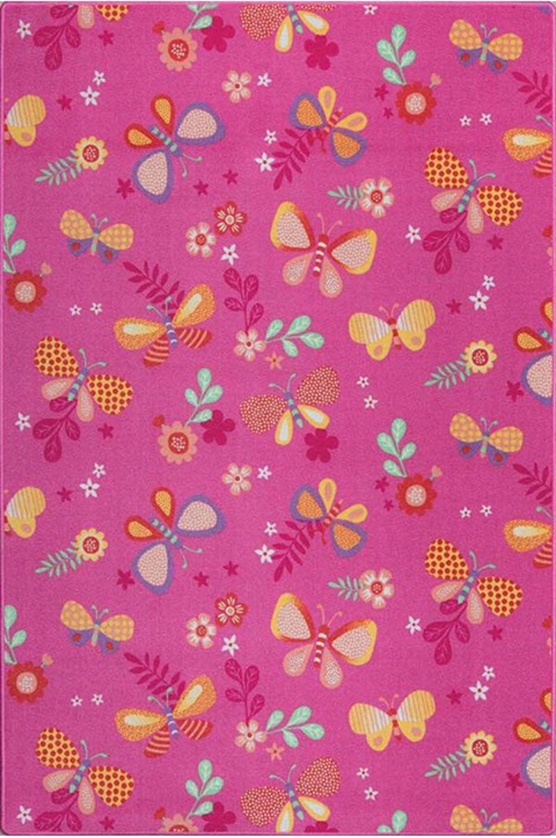 Χαλιά agiovlasitishome - ΣΗΜΑΝΤΙΚΟ: Σε περίπτωση διαφοράς τιμής από το κατάστημα ισχύει παντα και μόνο η τιμή του καταστήματος ΒΙΟΚΑΡΠΕΤ Μοκέτα Παιδική 'Kids' Ροζ Kids Papillion 66 σ