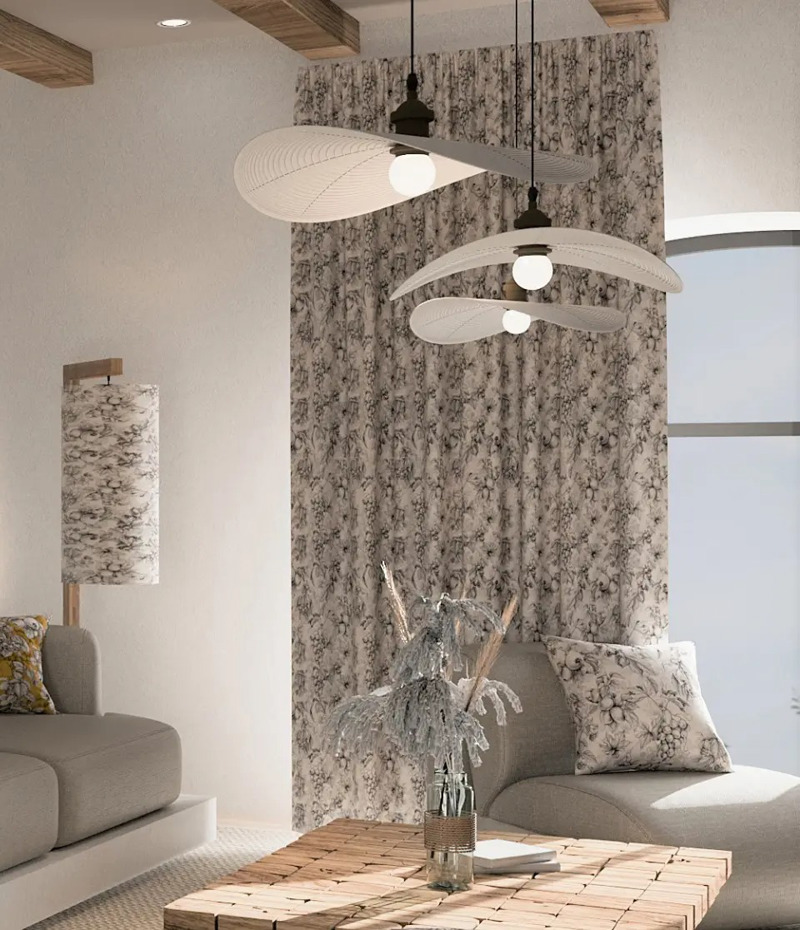 Κουρτίνες, στόρια agiovlasitishome - ΣΗΜΑΝΤΙΚΟ: Σε περίπτωση διαφοράς τιμής από το κατάστημα ισχύει παντα και μόνο η τιμή του καταστήματος Ύφασμα Βαμβακερό/Λινό με Εκτυπωμένο Μοτίβο 'Vincent' σε